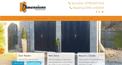 Desktop Screenshot of dimensions.org.uk