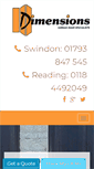 Mobile Screenshot of dimensions.org.uk