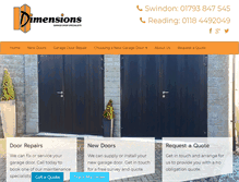 Tablet Screenshot of dimensions.org.uk